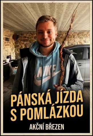 Plakát: PÁNSKÁ JÍZDA S POMLÁZKOU